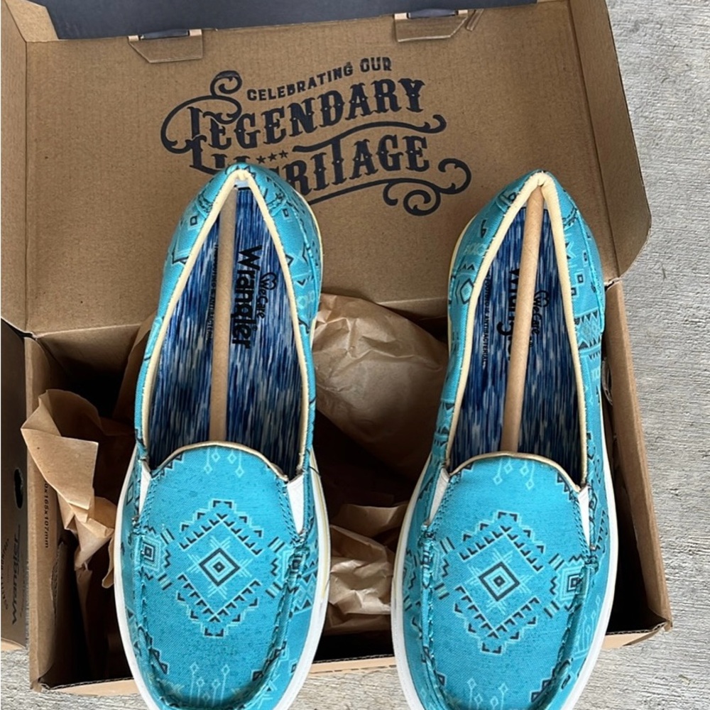 Wrangler Blue Slip-On Shoe